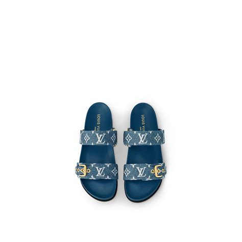 louis vuitton bom dia flat mule replica|louis vuitton flat mule slippers.